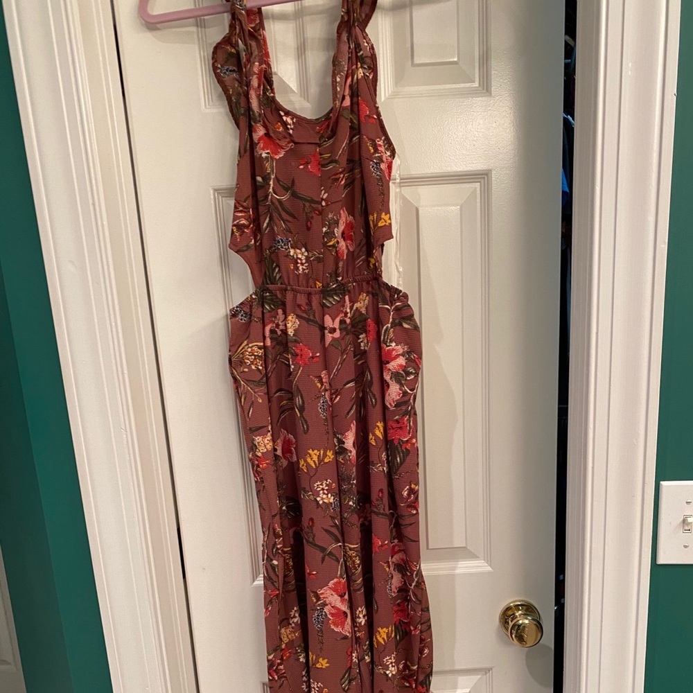 Floral Capri jumpsuit